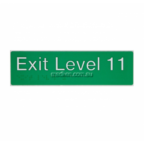 View EL11 Exit Sign Level 11 Braille details.