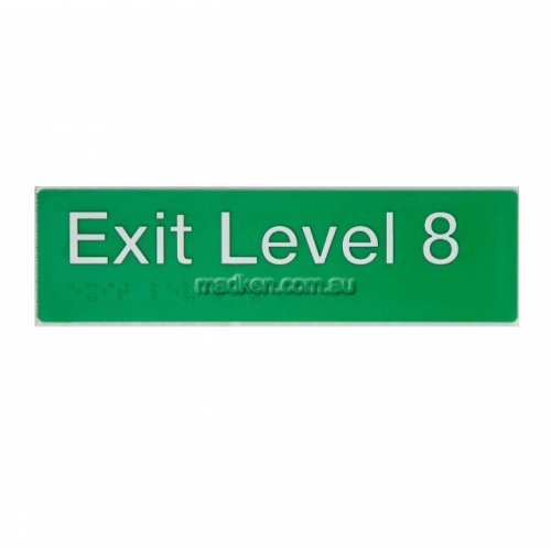 View EL8 Exit Sign Level 8 Braille details.