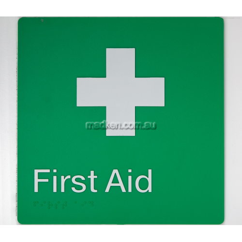 FA First Aid Sign Braille