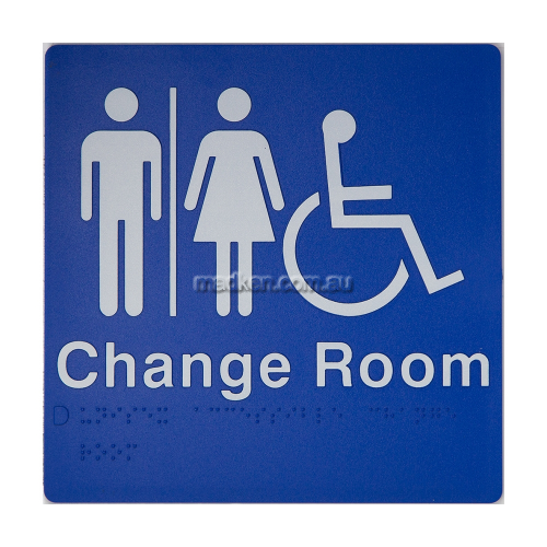 View MFDCR Unisex Accessible Change Room Sign Braille details.