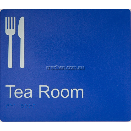 View Tea Room Sign Braille details.