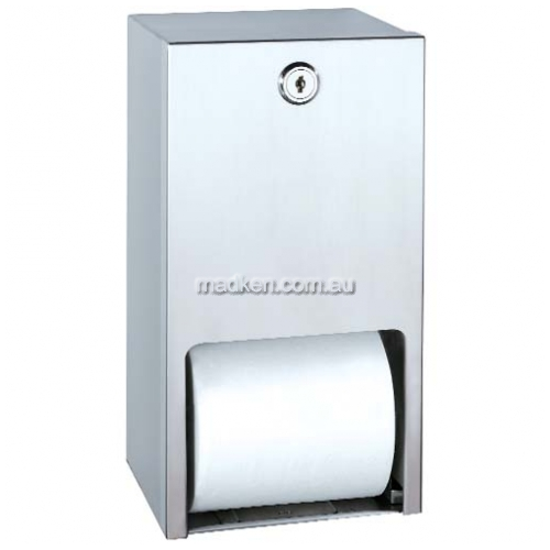 View 5402 Double Toilet Roll Dispenser, Lockable details.