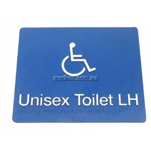 View 975 Unisex Toilet Left Hand Braille Sign details.
