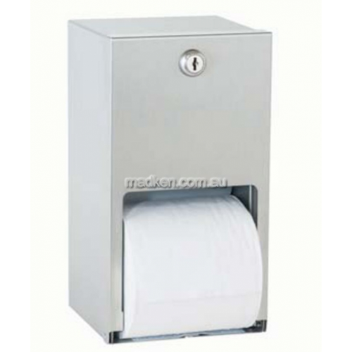 View 5402 Double Toilet Roll Dispenser, Lockable details.