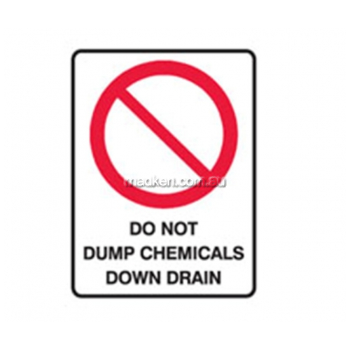 840144 Brady Prohibition Chemical Sign