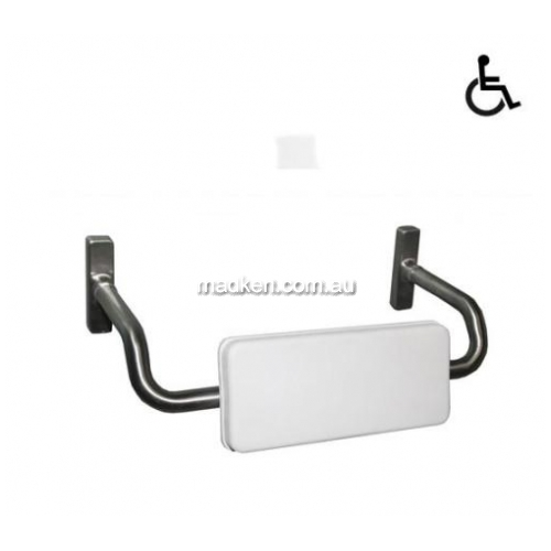 PBR35A Padded Toilet Backrest with Curved Arm