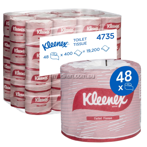 4735 Kleenex Toilet Tissue Paper Rolls, 2Ply 400 sheet - Bulk Buy