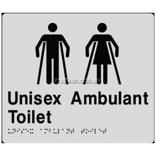Braille Sign RBA4330 Unisex Ambulant Toilet