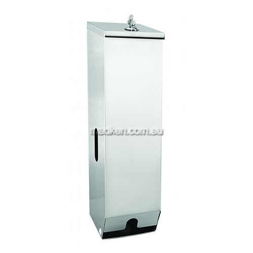 View D-313/SS Stainless Steel Triple Toilet Roll Dispenser details.