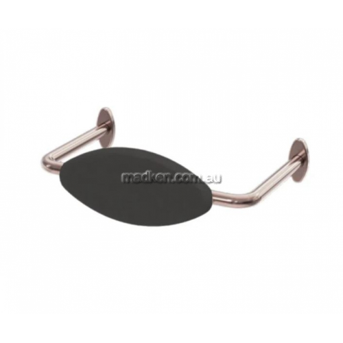 R01R1B Toilet Back Rest Black Cushion