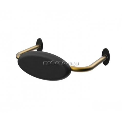 View R01R1B Toilet Back Rest Black Cushion details.