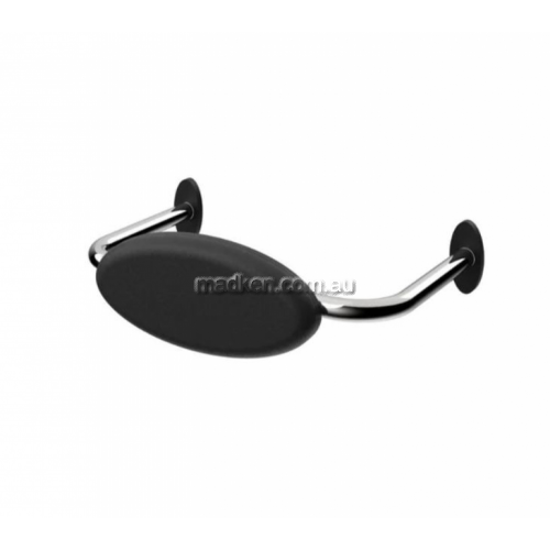 R01R1B Toilet Back Rest Black Cushion