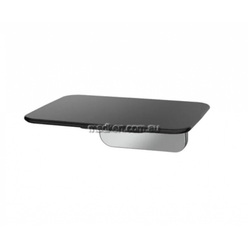 View S01AB Fold Up Shower Seat Black details.