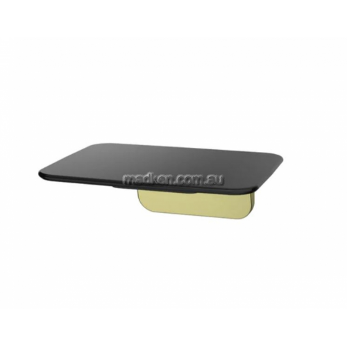 View S01AB Fold Up Shower Seat Black details.