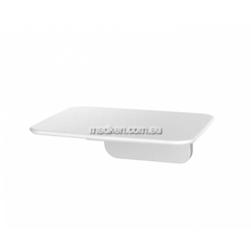 S01AW White Fold Up Shower Seat White
