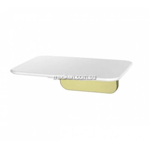View S01AW White Fold Up Shower Seat White details.