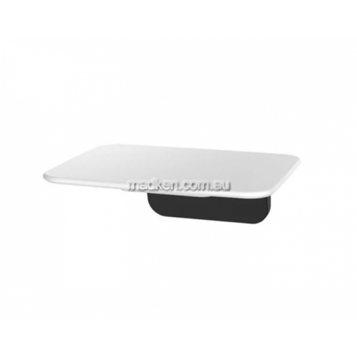 View S01AW White Fold Up Shower Seat White details.