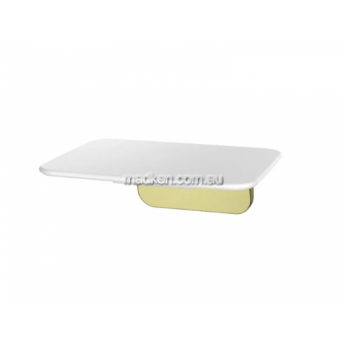 View S01AW White Fold Up Shower Seat White details.