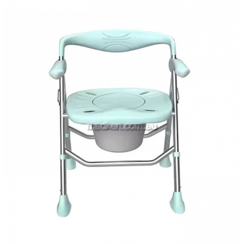 View S03C3 Shower Chair and Bathroom Commode Fold Up details.