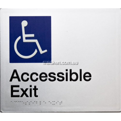 View Accessible Exit Sign Braille details.