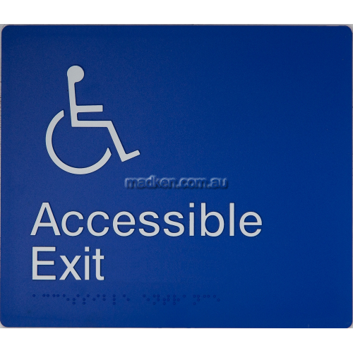 Accessible Exit Sign Braille