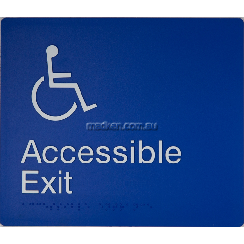 View Accessible Exit Sign Braille details.