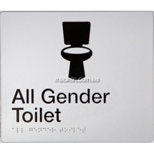 AGT All Gender Toilet Sign Braille