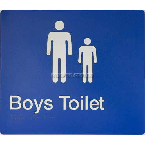 View Boys Toilet Sign Braille details.