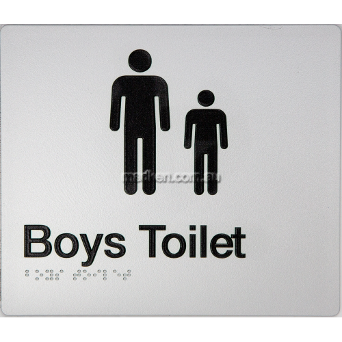 View Boys Toilet Sign Braille details.