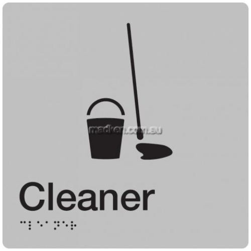 Cleaners Room Sign Braille