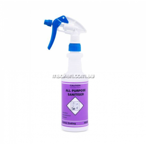 View Colour Coded Bottle and Trigger Sanitiser details.