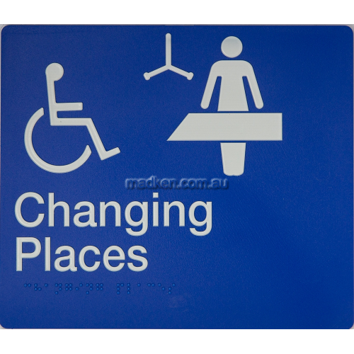 CP Changing Places Sign Braille