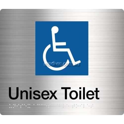 DT Accessible Toilet Sign Braille