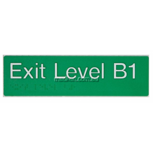 View EB1 Exit Sign Basement 1 Braille details.