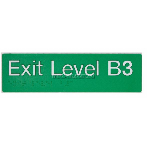 View EB3 Exit Sign Basement 3 Braille details.