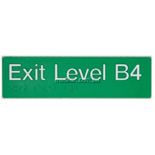 View EB4 Exit Sign Basement 4 Braille details.