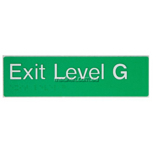 View EG Exit Sign Ground Floor Braille details.