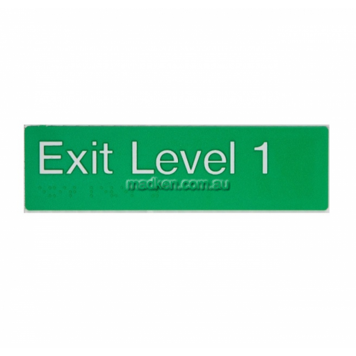 View EL1 Exit Sign Level 1 Braille details.