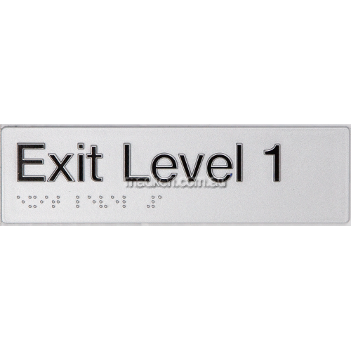 EL1 Exit Sign Level 1 Braille