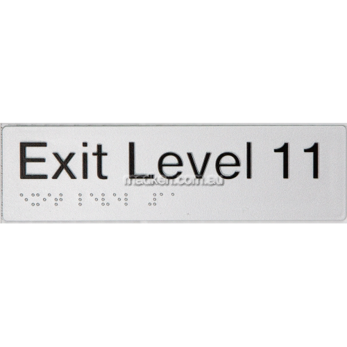 EL11 Exit Sign Level 11 Braille