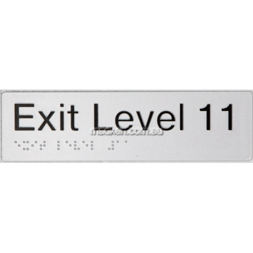 View EL11 Exit Sign Level 11 Braille details.