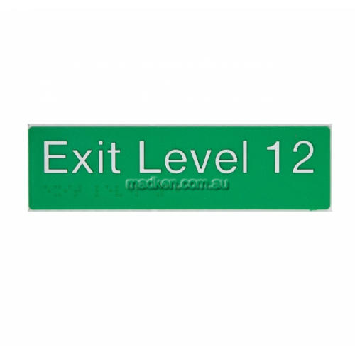View EL12 Exit Sign Level 12 Braille details.
