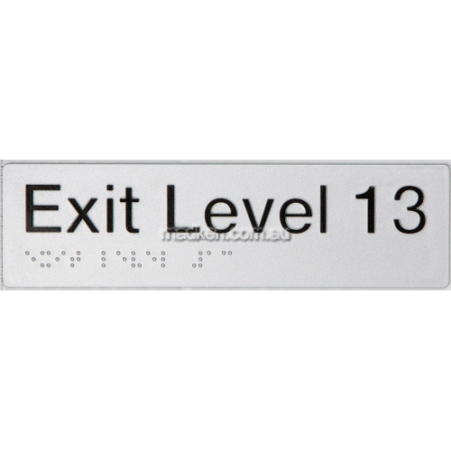 View EL13 Exit Sign Level 13 Braille details.