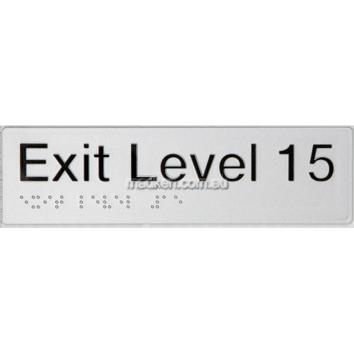 View EL15 Exit Sign Level 15 Braille details.