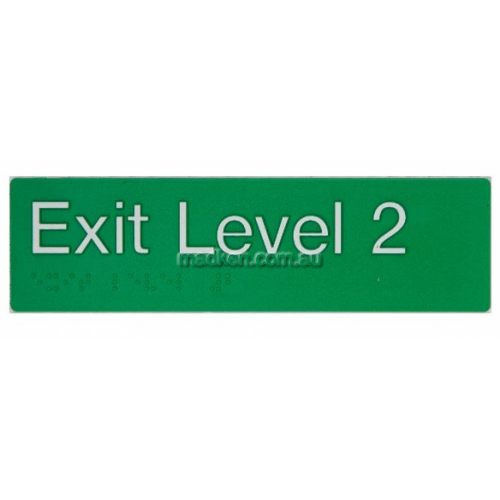 View EL2 Exit Sign Level 2 Braille details.