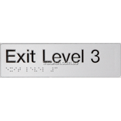 EL3 Exit Sign Level 3 Braille