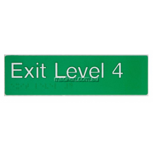 View EL4 Exit Sign Level 4 Braille details.