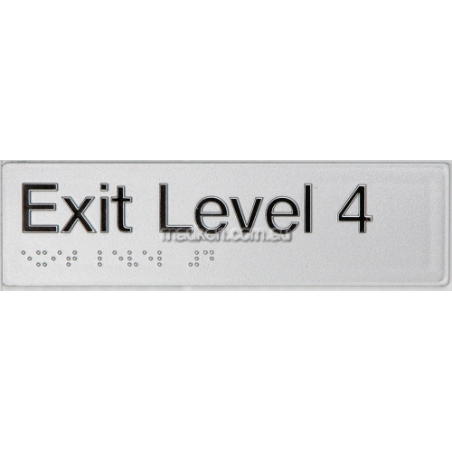 EL4 Exit Sign Level 4 Braille