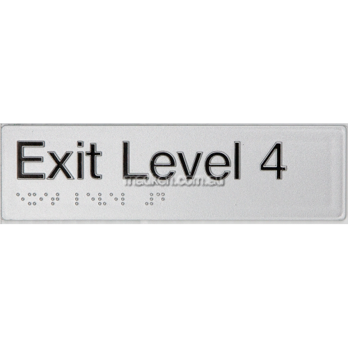 View EL4 Exit Sign Level 4 Braille details.