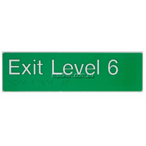 View EL6 Exit Sign Level 6 Braille details.